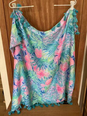 Lilly Pulitzer Women's Wrap or Beach Cover Up, Size Small, Resort Wear, Vacay